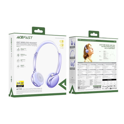 Бездротові накладні навушники ACEFAST H8 active noise cancelling wireless headset Silver (6974316284291) Бездротові накладні навушники ACEFAST H8 active noise cancelling wireless headset Silver (6974316284291)
