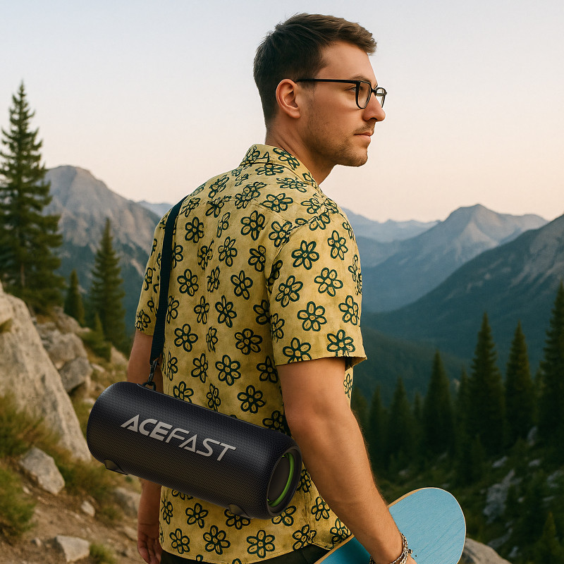 Портативна колонка ACEFAST K2 Air Portable Speaker Black (6974316284734)