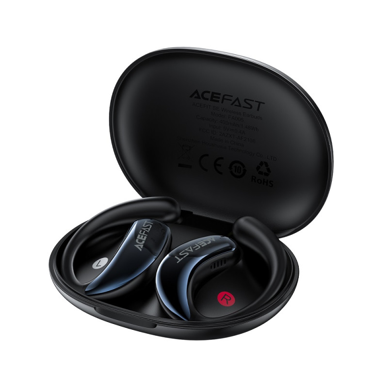 Бездротові навушники TWS ACEFAST FA005 ACEFIT SE, ENC, IPX4, Black (6974316284789)