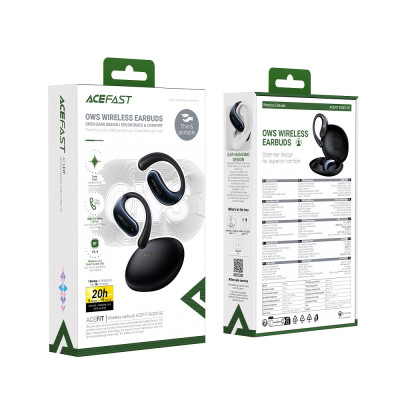 Бездротові навушники ACEFAST FA005 ACEFIT SE wireless earbuds Black (6974316284789)