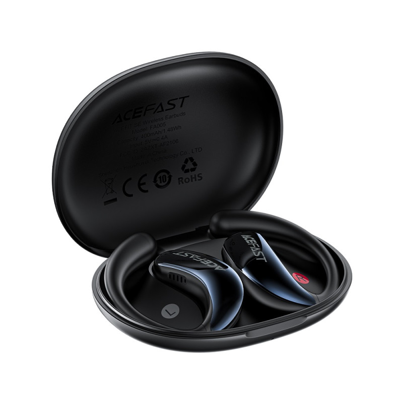 Бездротові навушники TWS ACEFAST FA005 ACEFIT SE, ENC, IPX4, Black (6974316284789)