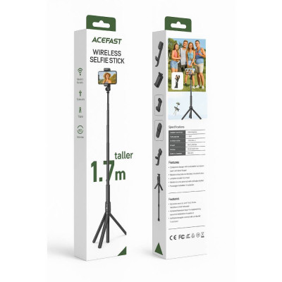 Штатив ACEFAST E31 selfie stick with automatic tripod Black (6974316284888) Штатив ACEFAST E31 selfie stick with automatic tripod Black (6974316284888)