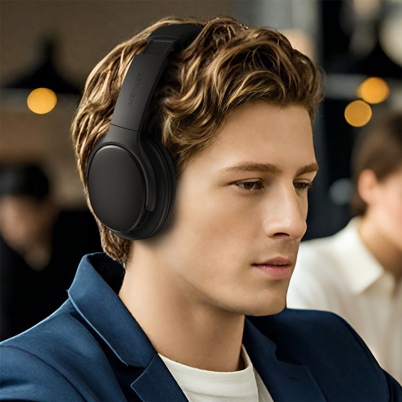 Бездротові накладні навушники ACEFAST H10 wireless headset Black (6974316284932)