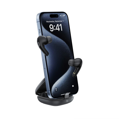 Бездротові навушники ACEFAST W4 true wireless earbuds with phone stand Black (6974316285014)