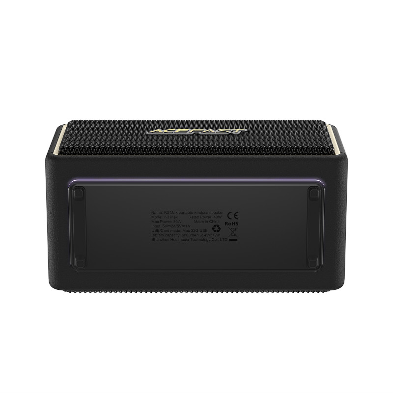Портативна колонка ACEFAST K3 Max portable wireless speaker Black (6974316285038)