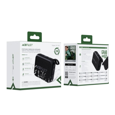 Портативна колонка ACEFAST K4 Go portable wireless speaker Black (6974316285113)