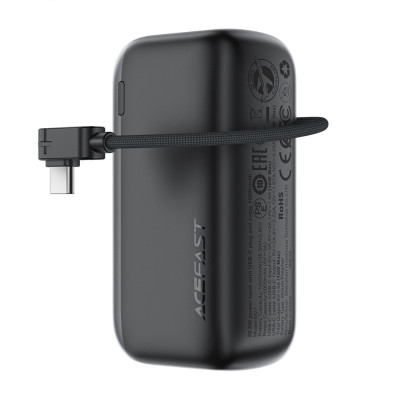 Зовнішній акумулятор ACEFAST M27-10000 22.5W power bank with USB-C port and cable Metal Gray (6974316285359)