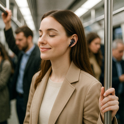 Бездротові навушники ACEFAST W5 hybrid noise reduction true wireless earbuds Black (6974316285373) Бездротові навушники ACEFAST W5 hybrid noise reduction true wireless earbuds Black (6974316285373)