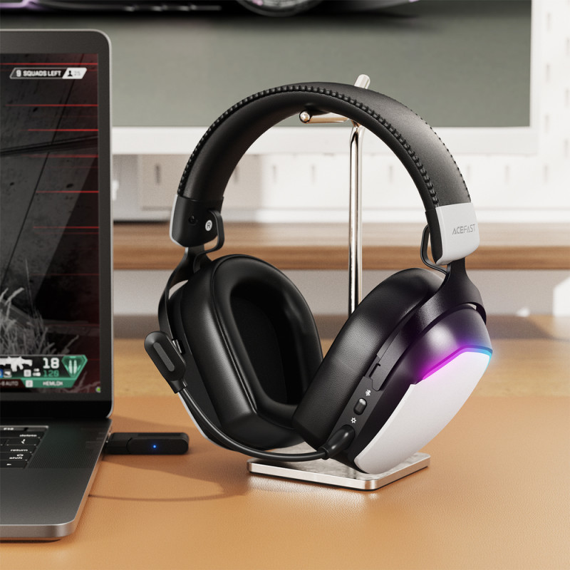 Бездротові накладні навушники ACEFAST H11 gaming wireless headset White (6974316285601)