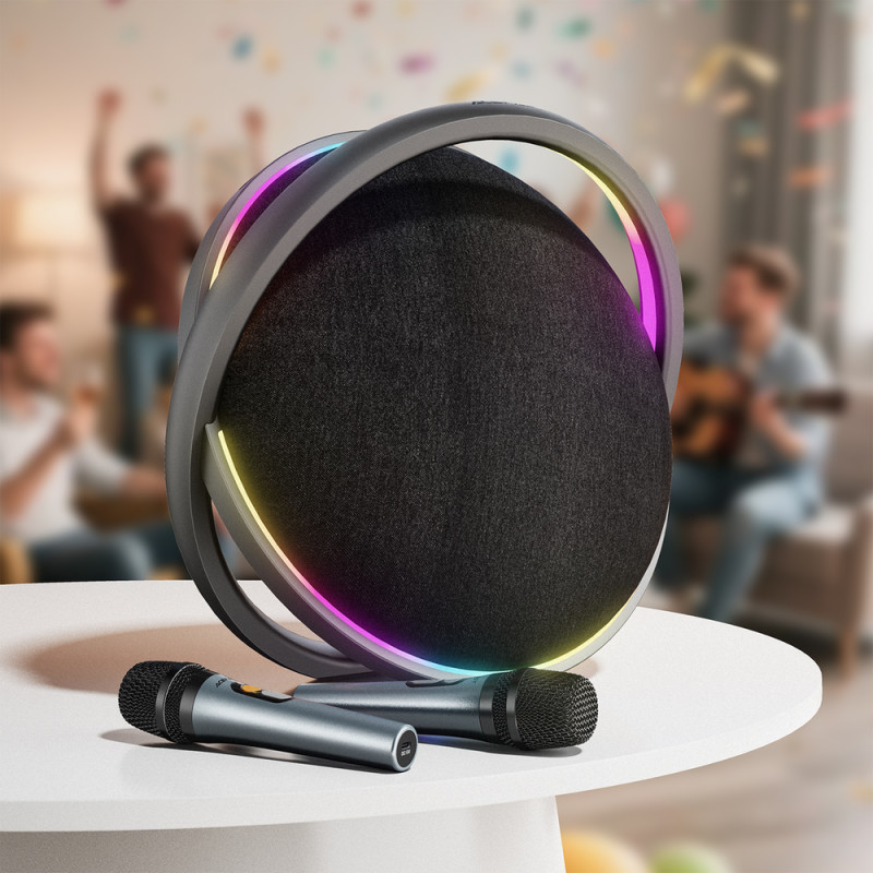 Портативна колонка ACEFAST K5 Max portable wireless speaker Black (6974316285670)
