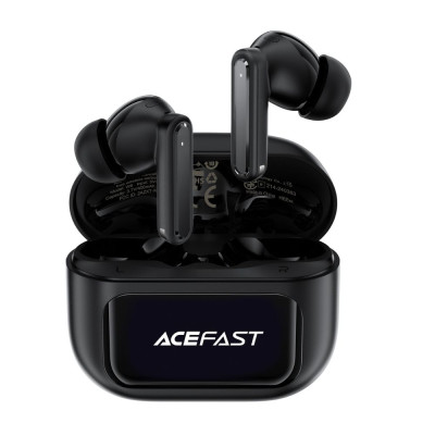 Бездротові навушники ACEFAST W6 smart screen active noise cancelling true wireless earbuds Black (6974316285687)