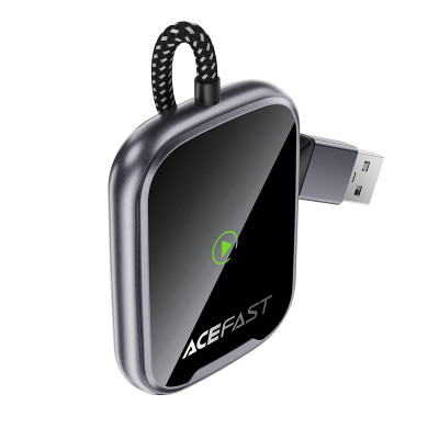 Адаптер ACEFAST QC1 CarPlay wireless adapter for car Metal Gray (6974316285793) Адаптер ACEFAST QC1 CarPlay wireless adapter for car Metal Gray (6974316285793)