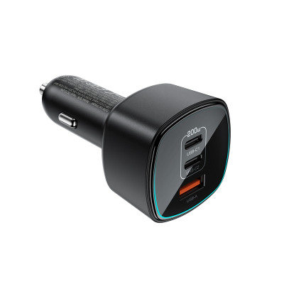 Автомобільний зарядний пристрій ACEFAST B18 200W(2USB-C+USB-A)fast car charger Black (6974316285953) Автомобільний зарядний пристрій ACEFAST B18 200W(2USB-C+USB-A)fast car charger Black (6974316285953)