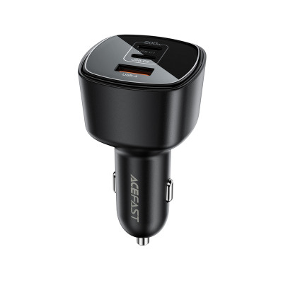 Автомобільний зарядний пристрій ACEFAST B18 200W(2USB-C+USB-A)fast car charger Black (6974316285953) Автомобільний зарядний пристрій ACEFAST B18 200W(2USB-C+USB-A)fast car charger Black (6974316285953)