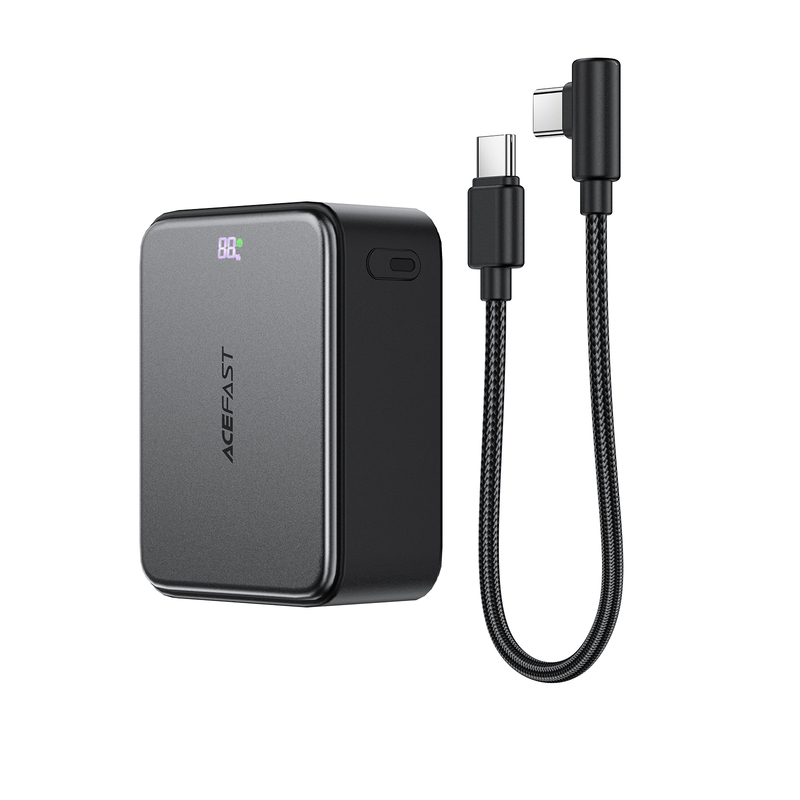 Зовнішній акумулятор ACEFAST M28-10000 22.5W fast charging power bank with cable Black (6974316285984)