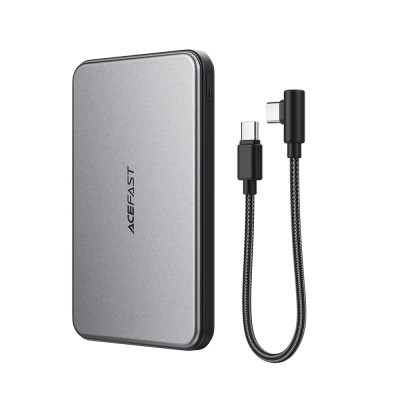 Зовнішній акумулятор ACEFAST M30-5000 PD20W magnetic fast charging power bank with cable Black (6974316286004)