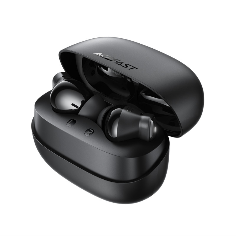 Бездротові навушники TWS ACEFAST W8 AI translation, ANC+ENC, IPX4, Black (6974316286165)