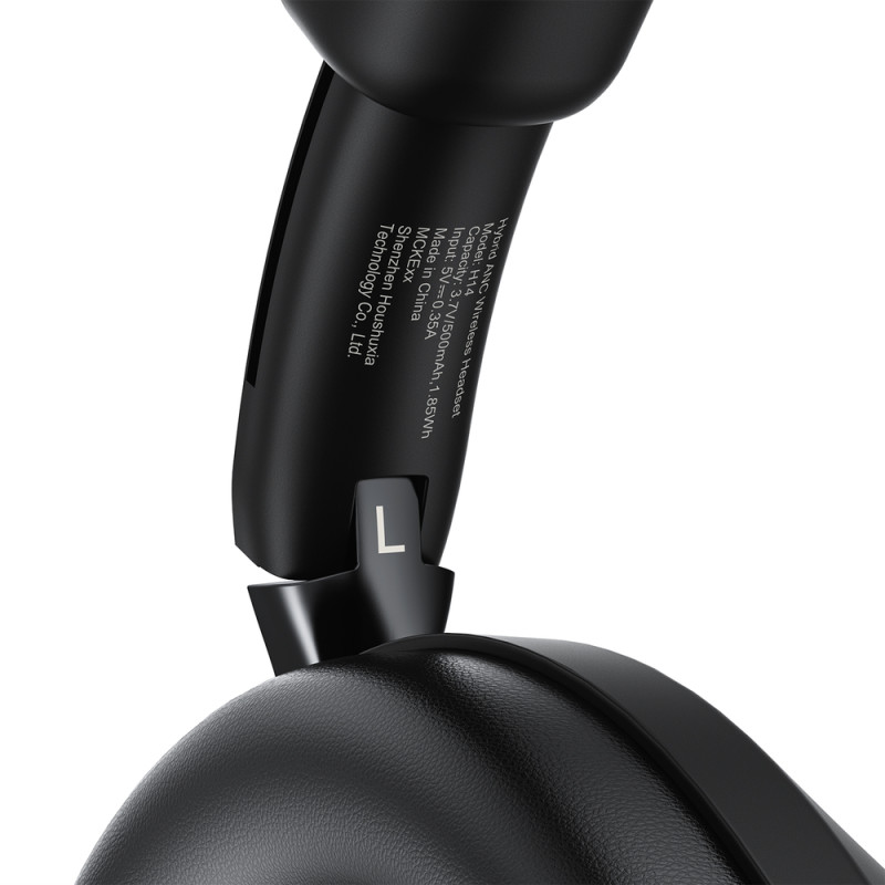 Бездротові накладні навушники ACEFAST H14 hybrid ANC wireless headset Black (6974316286264)