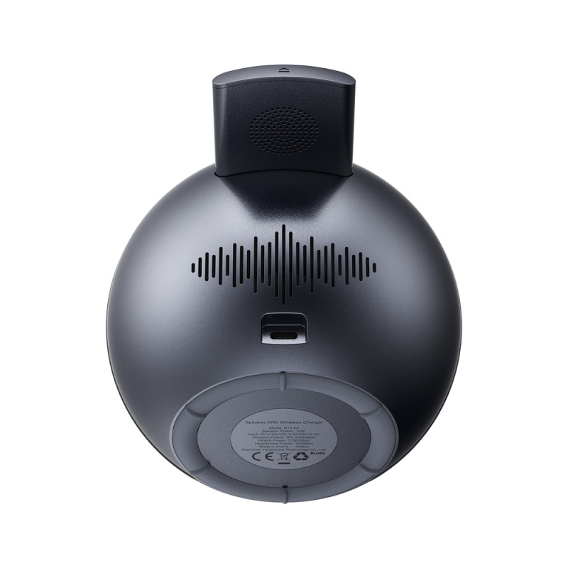 Портативна колонка ACEFAST K10 Air speaker with wireless charger Metal Grey (6974316286417)