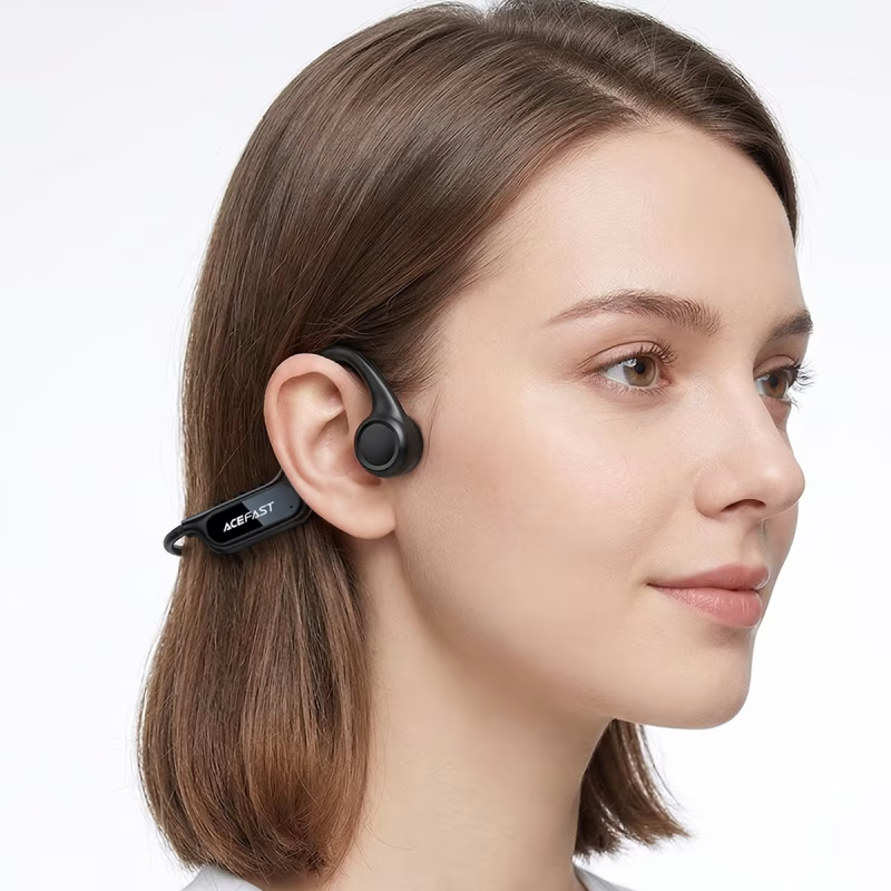 Бездротові спортивні навушники ACEFAST N10 bone conduction BT earphones, IP68, Black (6974316287018 )