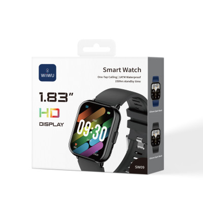 Смарт-годинник WIWU Smart Watch SW09 Black (6976975619520) Смарт-годинник WIWU Smart Watch SW09 Black (6976975619520)