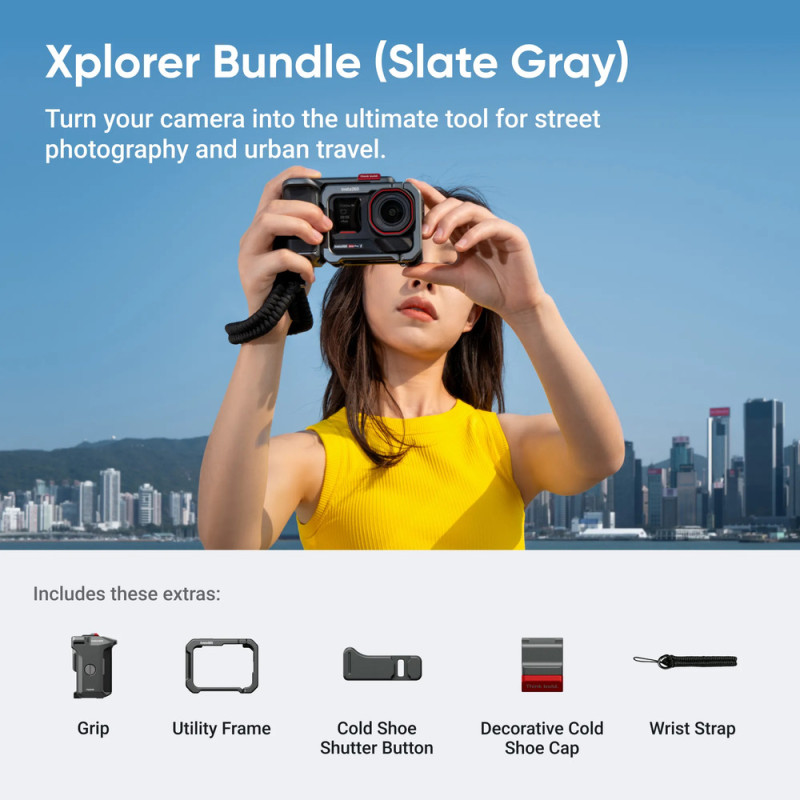 Екшн-камера Insta360 Ace Pro 2 Dual Battery Xplorer Bundle / Dark Gray (6977644763636)