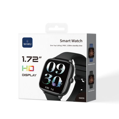 Смарт-годинник WIWU Smart Watch SW06 Black (6977703656701) Смарт-годинник WIWU Smart Watch SW06 Black (6977703656701)