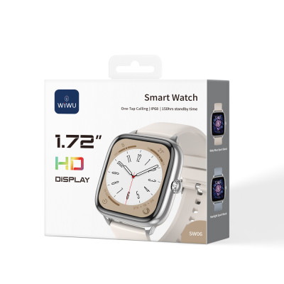 Смарт-годинник WIWU Smart Watch SW06 Silver (6977703656718) Смарт-годинник WIWU Smart Watch SW06 Silver (6977703656718)