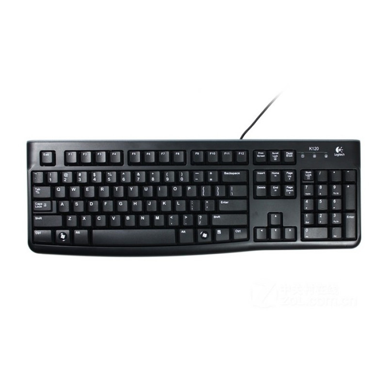 Клавіатура дротова LOGITECH  K120  Russian Layout Black (920-002506)