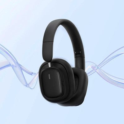 Бездротові накладні навушники Baseus Bowie H1i Noise-Cancellation Wireless Headphones Cluster Black (A00050402113-00)