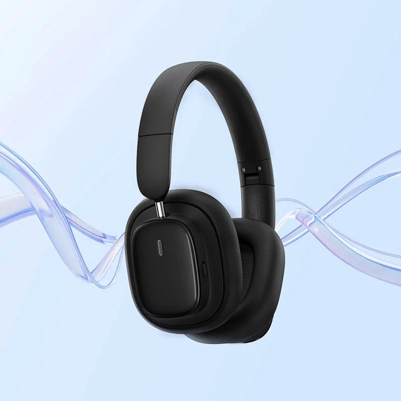 Бездротові накладні навушники Baseus Bowie H1i Noise-Cancellation Wireless Headphones Cluster Black (A00050402113-00)