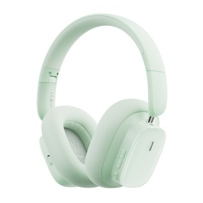 Бездротові накладні навушники Baseus Bowie H1i Noise-Cancellation Wireless Headphones Natural Green (A00050402633-00) Бездротові накладні навушники Baseus Bowie H1i Noise-Cancellation Wireless Headphones Natural Green (A00050402633-00)