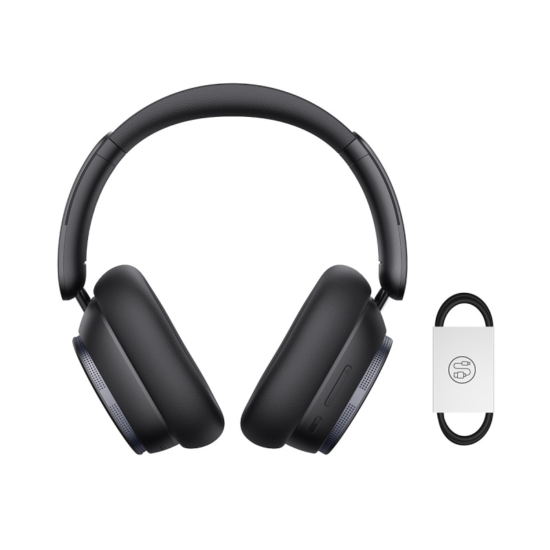 Бездротові накладні навушники Baseus Bowie H1 Pro Noise-Cancellation Wireless Headphones Cluster Black (A00050601113-00)