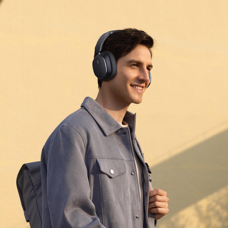 Бездротові накладні навушники Baseus Bowie H1 Pro Noise-Cancellation Wireless Headphones Cluster Black (A00050601113-00)