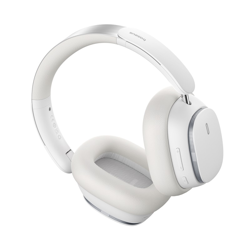 Бездротові накладні навушники Baseus Bowie H1 Pro Noise-Cancellation Wireless Headphones Moon White (A00050601213-00)