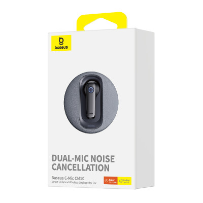 Навушники Baseus C-Mic CM10 Smart Unilateral Wireless Earphone for Car Cluster Black (A00054700111-00)