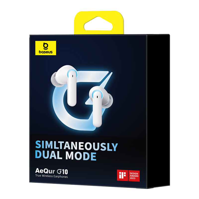 Бездротові навушники Baseus AeQur G10 True Wireless Earphones Stellar White (A00055400221-00)