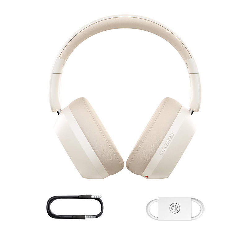 Бездротові накладні навушники Baseus Bass 35 Max Wireless Headphones Stellar White (A00070800221-00)