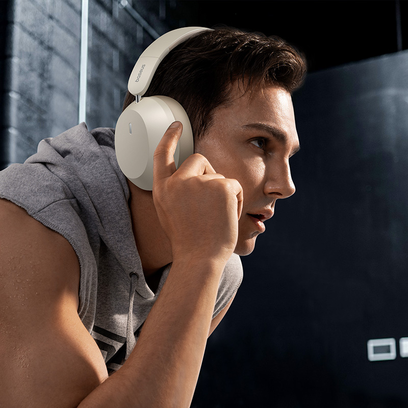 Бездротові накладні навушники Baseus Bass 35 Max Wireless Headphones Stellar White (A00070800221-00)