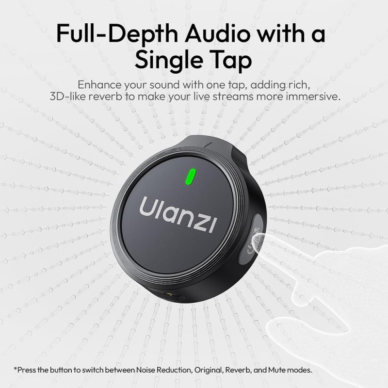 Бездротова мікрофонна система Ulanzi A21 Wireless Microphone Black (A054)