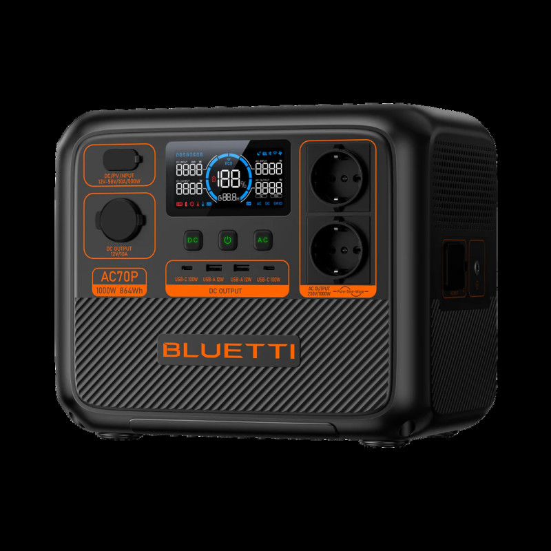 Портативна зарядна станція Bluetti AC70P (864Wh) (AC70P)