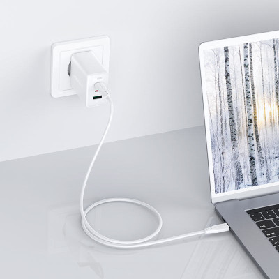 Мережевий зарядний пристрій ACEFAST A13 PD65W(USB-C+USB-C+USB-A) 3-port charger set White (AFA13W) Мережевий зарядний пристрій ACEFAST A13 PD65W(USB-C+USB-C+USB-A) 3-port charger set White (AFA13W)