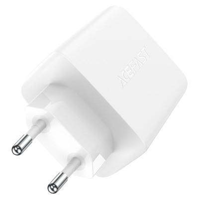 Мережевий зарядний пристрій ACEFAST A41 PD65W GaN (2*USB-C+USB-A) charger White (AFA41W)