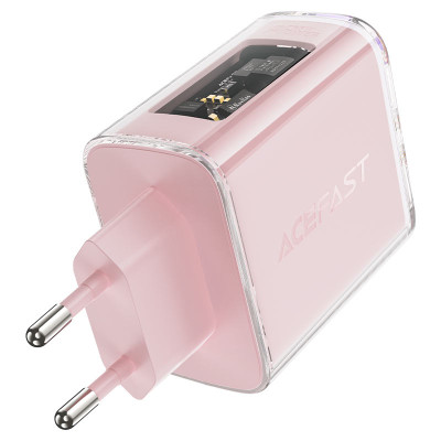 Мережевий зарядний пристрій ACEFAST A45 Sparkling series PD65W GaN (2*USB-C+USB-A) charger Cherry blossom (6974316282082) Мережевий зарядний пристрій ACEFAST A45 Sparkling series PD65W GaN (2*USB-C+USB-A) charger Cherry blossom (6974316282082)