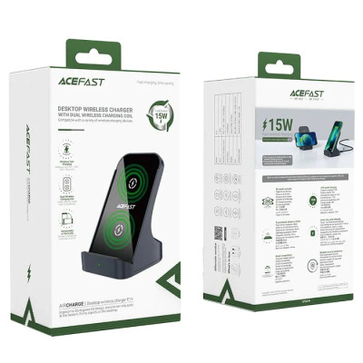 Бездротовий зарядний пристрій ACEFAST E14 desktop wireless charger (6974316281900) Бездротовий зарядний пристрій ACEFAST E14 desktop wireless charger (6974316281900)