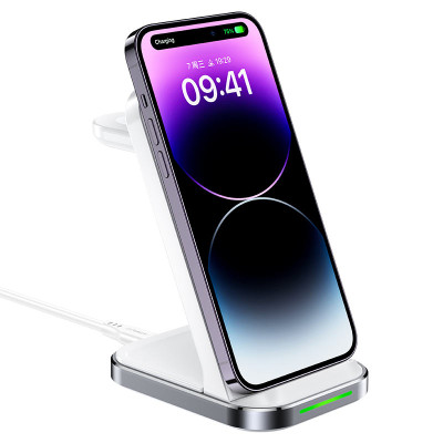 Бездротовий мультизарядний пристрій ACEFAST E15 desktop 3-in-1 wireless charging stand White (6974316281986) Бездротовий мультизарядний пристрій ACEFAST E15 desktop 3-in-1 wireless charging stand White (6974316281986)