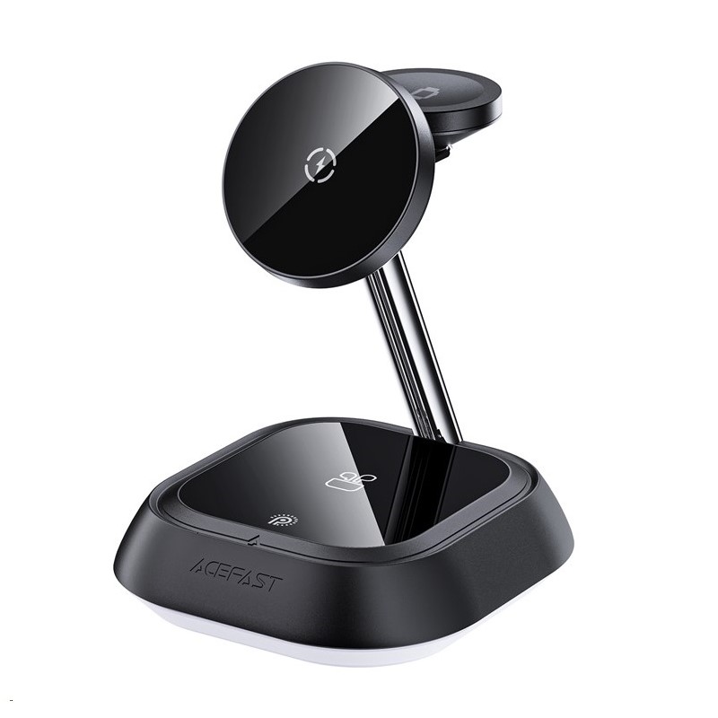 Бездротовий мультизарядний пристрій ACEFAST E16 desktop 3-in-1 wireless charging holder Black (6974316281917)