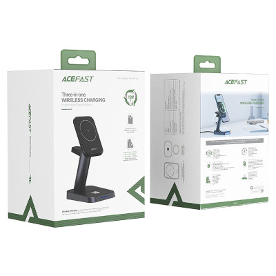 Бездротовий зарядний пристрій ACEFAST E3 desktop three-in-one wireless charging stand (6974316280903) Бездротовий зарядний пристрій ACEFAST E3 desktop three-in-one wireless charging stand (6974316280903)
