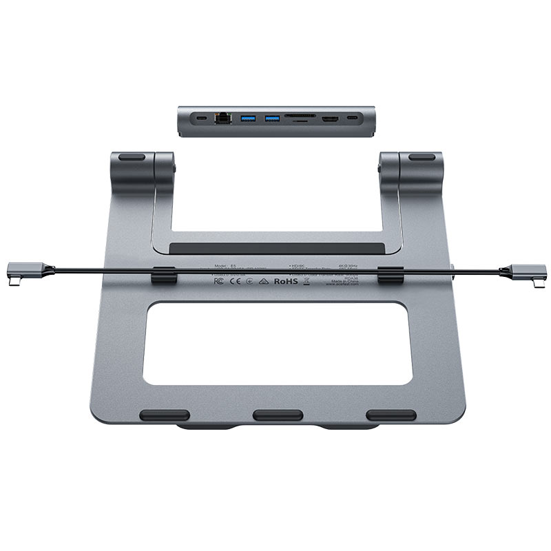Підставка для ноутбука ACEFAST E5 PLUS USB-C multifunctional stand HUB for laptop (6974316281528)