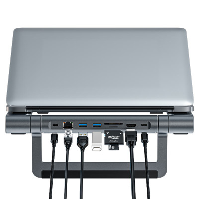 Підставка для ноутбука ACEFAST E5 PLUS USB-C multifunctional stand HUB for laptop (6974316281528)